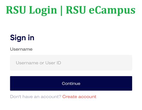 rsu portal log in.